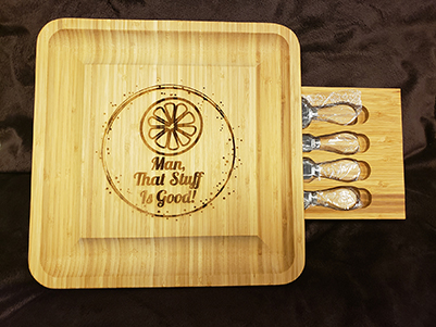 Bamboo cheese board